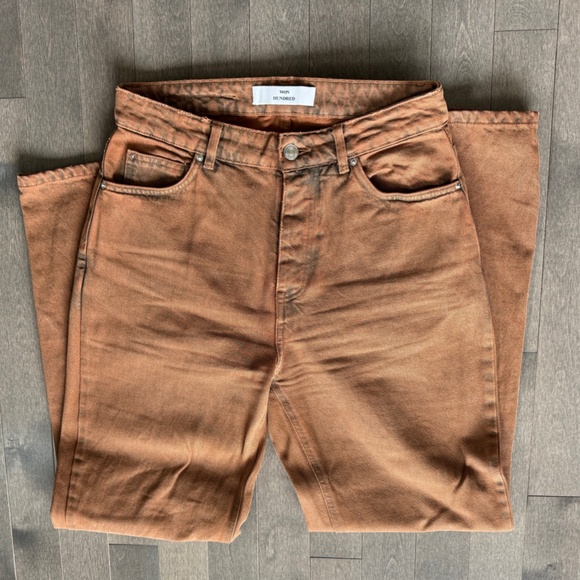 Won Hundred Jeans Pearl Overdyed "Toffee" button fly size 30" - Picture 2 of 7